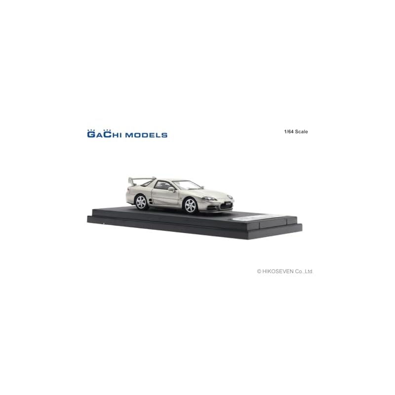 GACHI MODELS 1/64 Mitsubishi GTO (1998) Модель Hamilton с серебристым покрытием GM64001SL