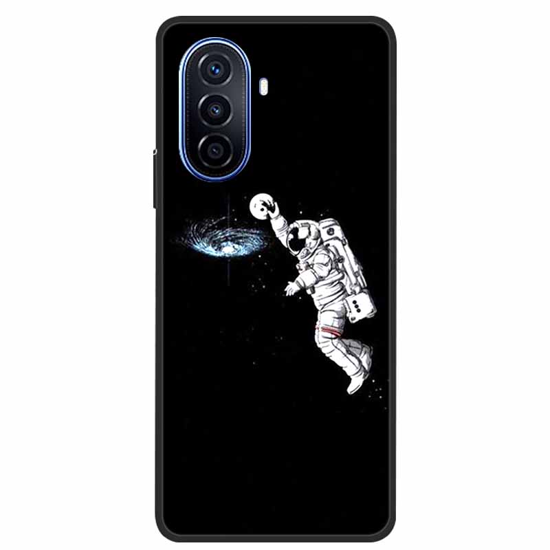 Чехол для Huawei Nova Y70 Plus Волк Черный Силиконовый Мягкий Чехол для Телефона Для Huawei Nova Y70 Задняя Крышка Чехол NovaY70 Y 70 Funda Coque