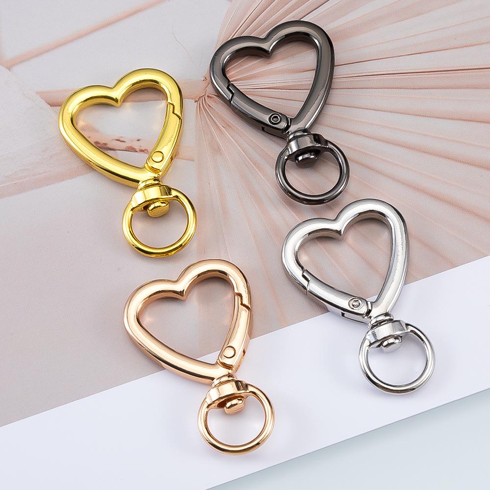 5pcs Pet Dog Buckles Connector Openable Metal Sping Clasp Star Heart Cat Flower Ring Carabiner Keychain Bag DIY Jewelry Findings