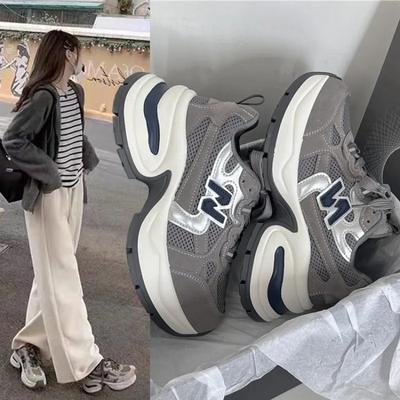 Белые туфли для женщин, новые летние универсальные кроссовки на толстой подошве для студентов, для спорта и отдыха, женские туфли на платформе