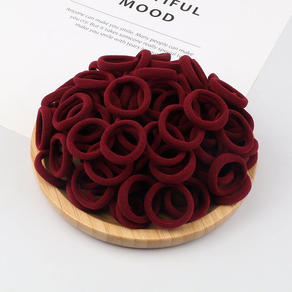 20/30/50/100/200pcs Colorful Hairband Black Grey Rubber Band Nylon Hair Elastic Ponytail Hairstyle Scrunchies Hair Accessories