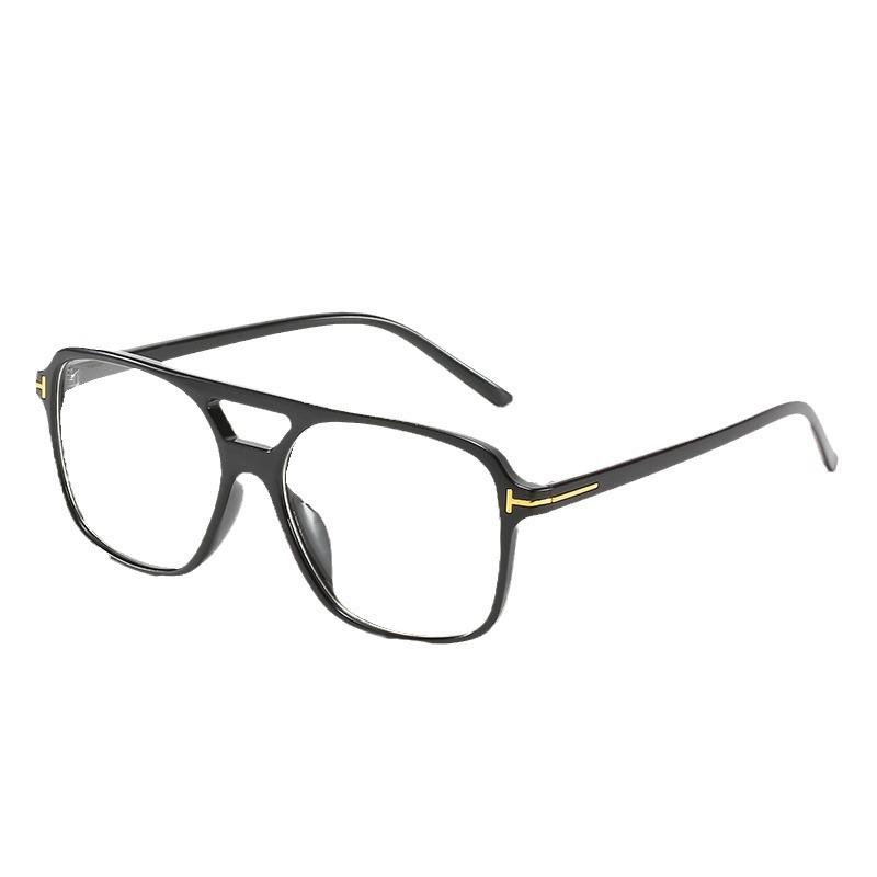 Солнцезащитные очки с двойным лучом в форме буквы Т. Мужские и женские трендовые солнцезащитные очки Ретро-солнцезащитные очки