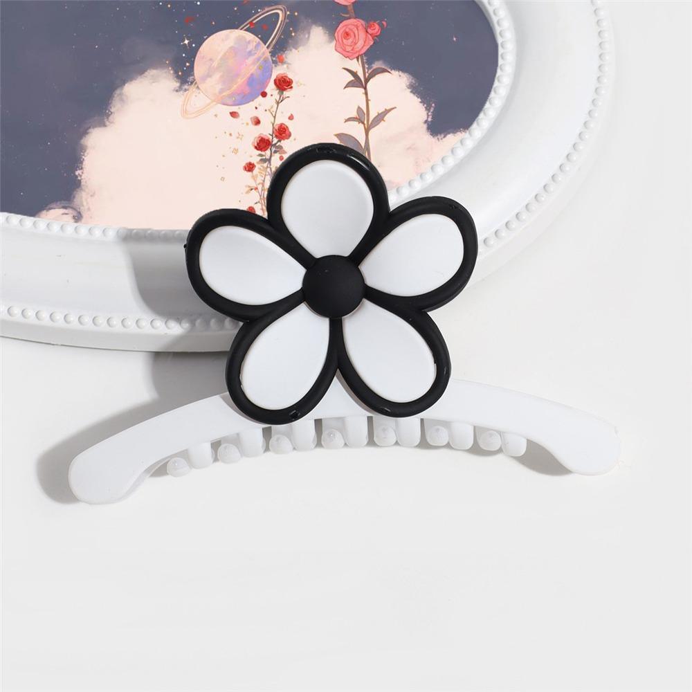 Нескользящие матовые заколки-акула сладкие цветочные пляжные аксессуары для волос заколки для густых волос для женщин
