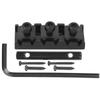 Electric Guitar String Lock Nut with Headstock String Retainer Bar Screw Hex Wrench ReplacementBlack(GE99)