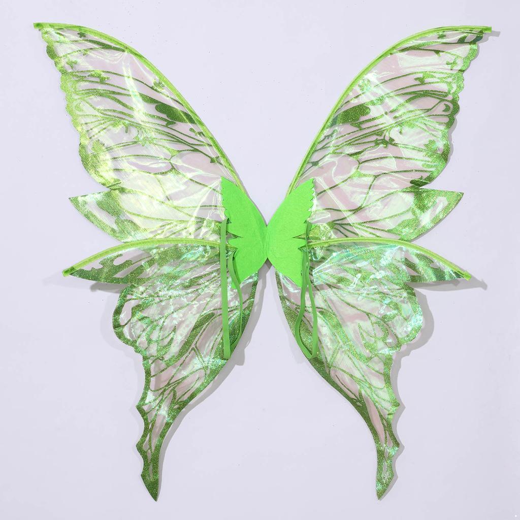 Костюм «Крылья бабочки и эльфийские уши» — полный набор аксессуаров для взрослых и детей, идеально подходящий для ролевых игр в стиле феи, маскарада и Хэллоуина.