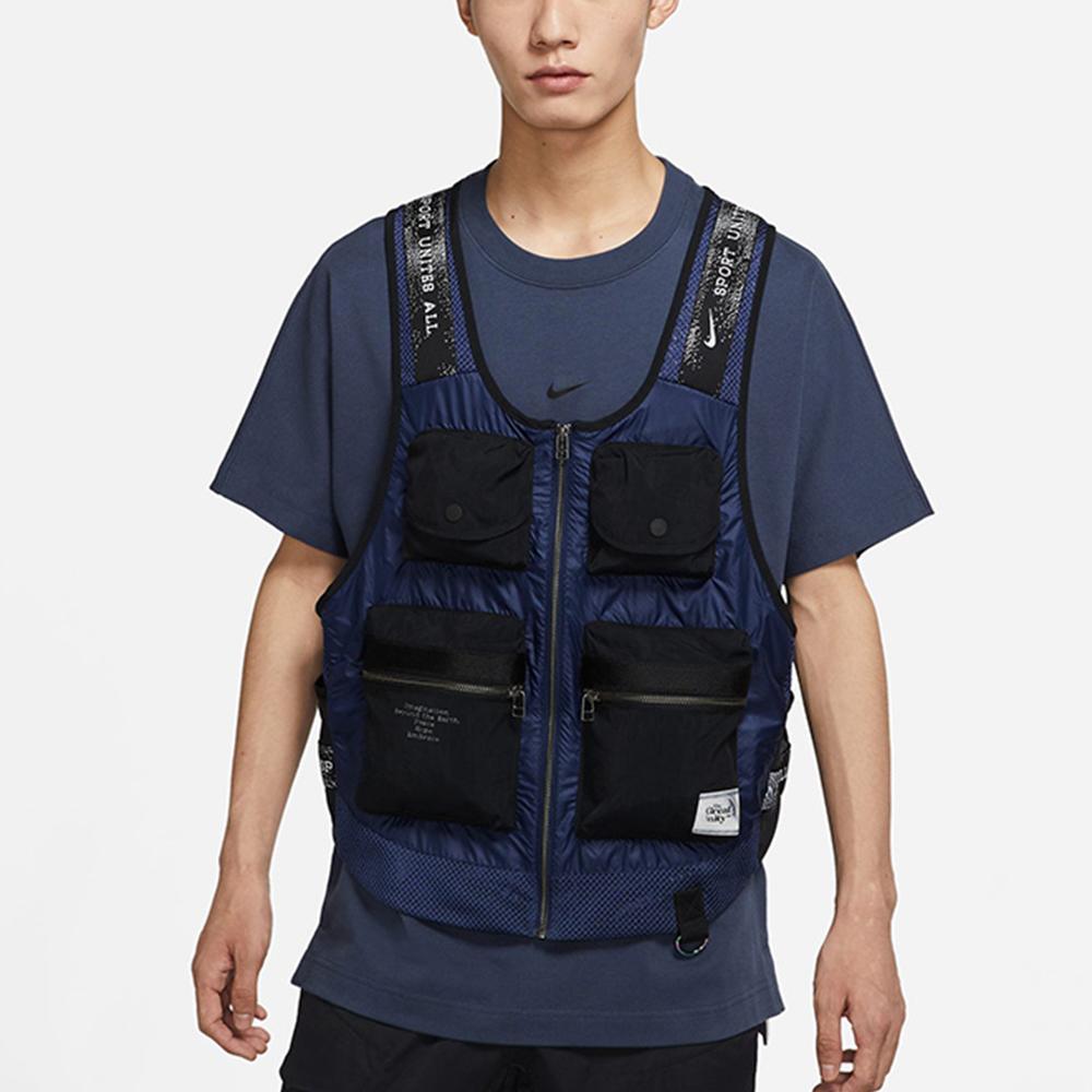 Nike Спортивная одежда повседневный спортивный жилет мужской жилет черный DN1440-010