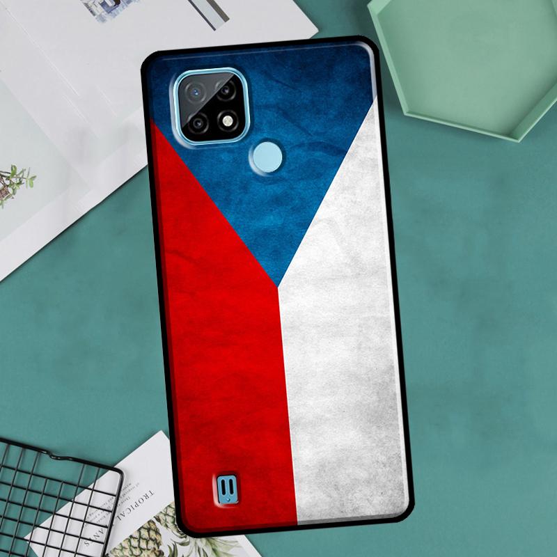 Флаг Чехии Чехол для OnePlus 10 9 Pro 8T 9R 10R Nord2 для Realme 8 Pro 9 GT Neo 3 2 Master 8i 9i
