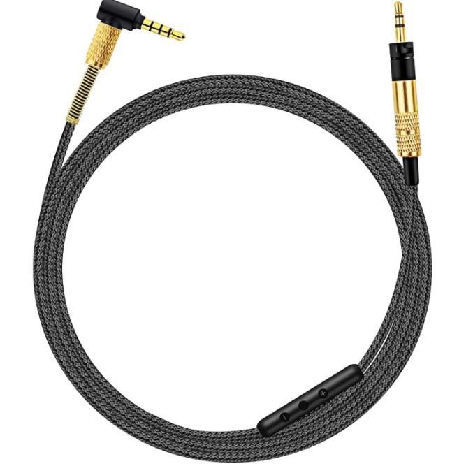 High quality audio cable For Momentum On-ear1/2/3 Headset 3.5mm to 2.5mm plug with microphone braided wire
