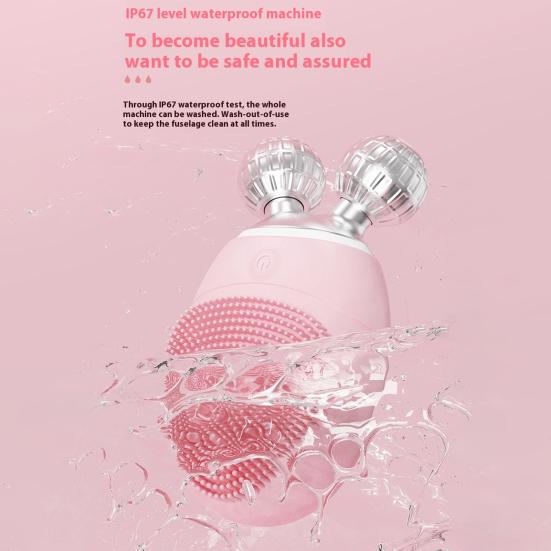 Face Roller Facial Cleansing Brush 5 Modes Adjustable IP67 Waterproof Compact Design Portable Electric Facial Massage Tool