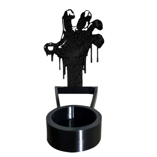 Хэллоуин Подсвечник-тень Жуткий Мрачный Жнец Тыква Летучая мышь Ведьма Призрак Тень Подставка для чайной свечи Подсвечник Настольное украшение