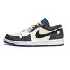 Air Jordan 1 Ношение Парчи Ночью Нескользящие Износостойкие Низкие Винтажные Баскетбольные Кроссовки Мужские 553558-414(team246-)