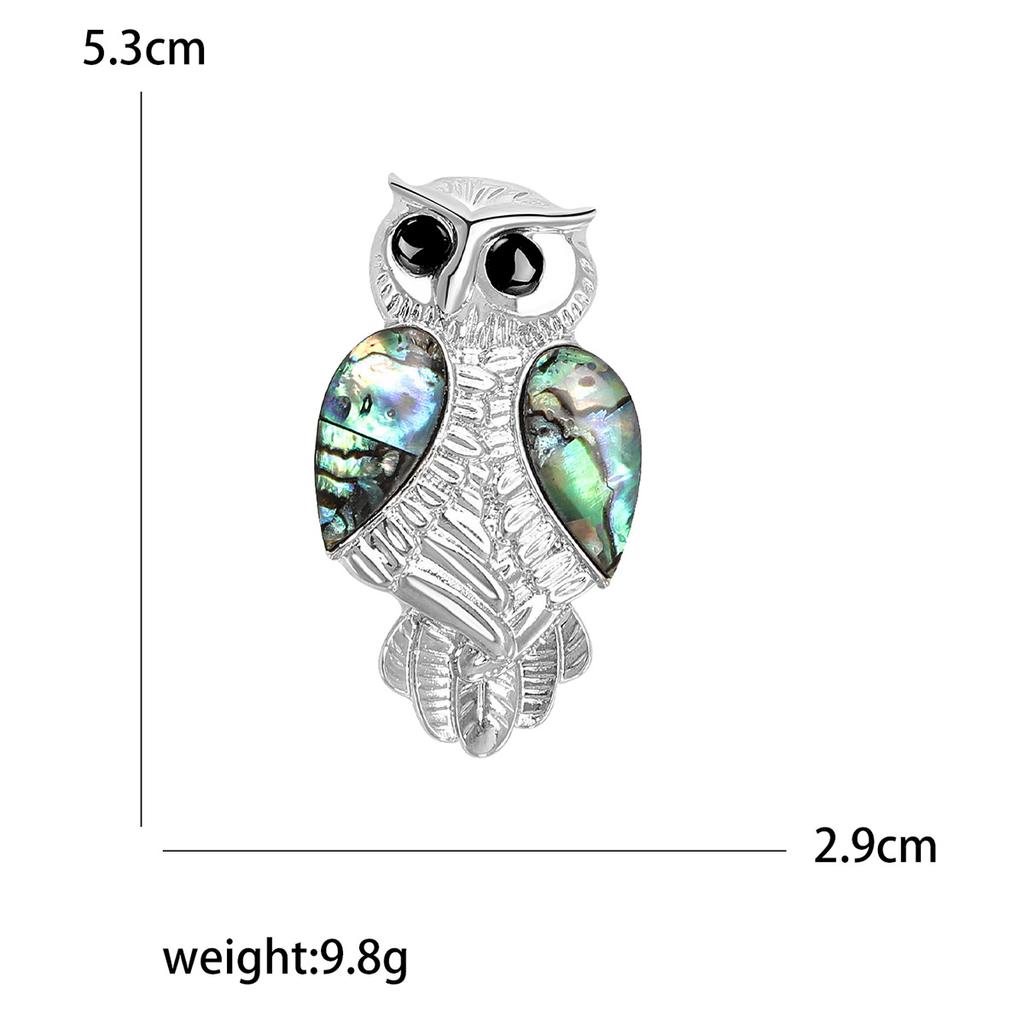 Ветер Креативный Abalone Shell Сова Брошь High-End Ретро Темперамент Аксессуары Для Одежды Булавка Корсаж