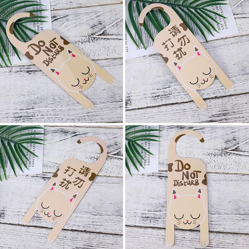 Do Not Disturb Door Decoration Tags PVC Reminder Sign New Door Sign Hotel