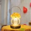 Хрустальный цветок лампа с регулируемой яркостью светодиодный искусственный цветок сенсорный светильник перезаряжаемый декоративный светильник для кровати