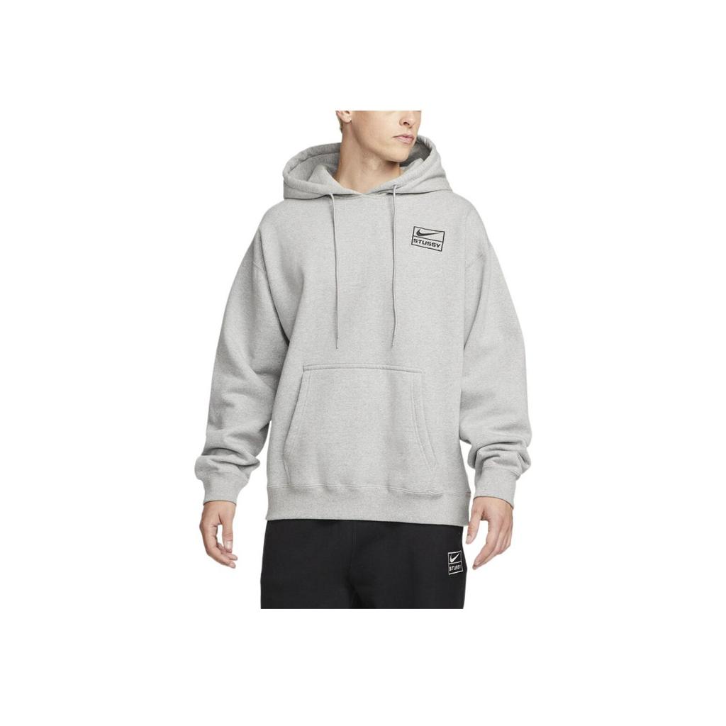 Nike Худи Stussy с логотипом X (Азия) Серая уличная одежда унисекс DJ9489-063
