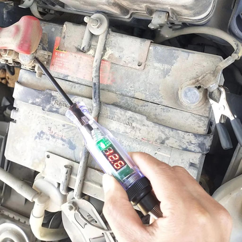 6V 12V 24V Car Truck Voltage Circuit Tester Auto Car Diagnostic Probe Test Pen Light Bulb Electric Measuring Pen Repair Tools
