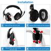 Geekria Ear Pads Headband Совместимость с Sennheiser GSP GSP GSP 500 Gaming Сменные амбушюры для наушников Амбушюры Комплект амбушюр + 600, 670, Гарнитуры,