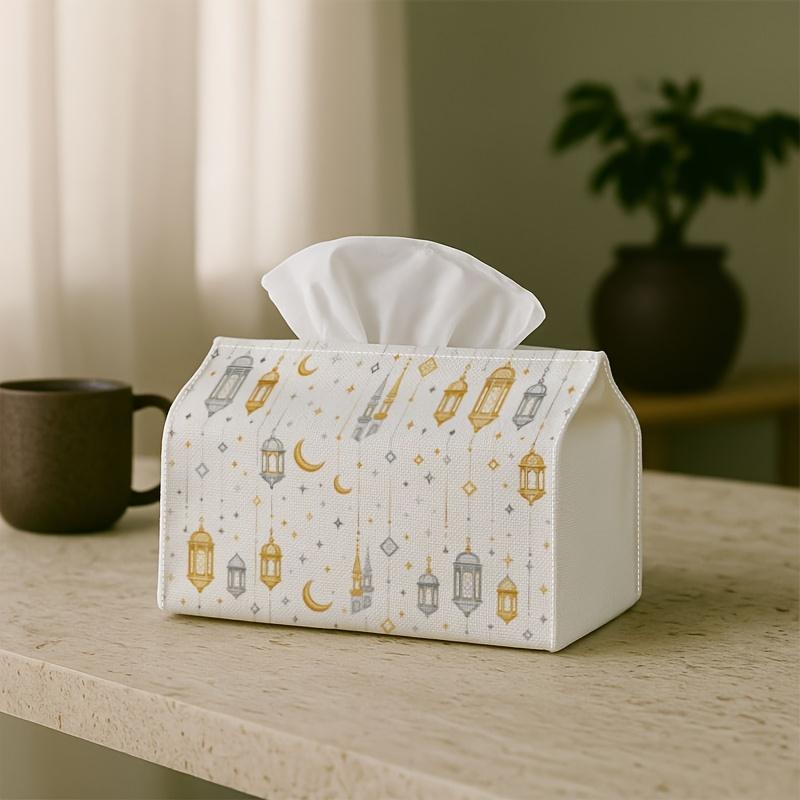 1pc of a Decorative Traditional Ramadan Tissue Holder for Dining Napkins, Featuring a Lantern Moon Design, Suitable for Living Room Tables And As a Ca