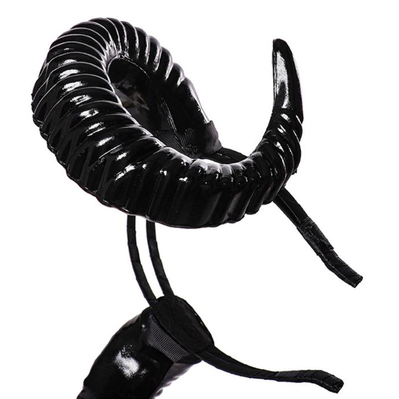 Хэллоуин Ведьма Рога Быка Форма Ободок Снимать Фильм Демон Злой Обруч для Волос Греческий Бог Косплей Вечеринка Костюм Головной Убор