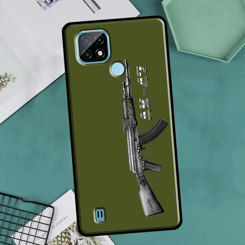 Чехол Ak 47 Gun для OnePlus 10 9 Pro 8T 9R 10R Nord2 для Realme 8 Pro 9 GT Neo 3 2 Master 8i 9i
