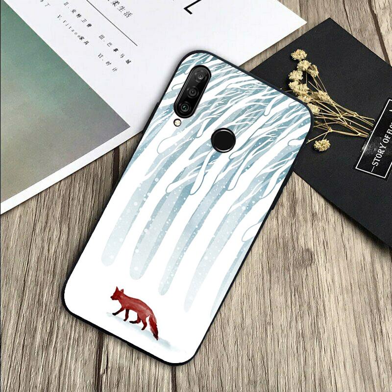 Зимняя Лиса Лисы Для Huawei Nova 8i 11i 12i 12s 9 10 SE Y60 Y70 Y90 Y72 Y73 Y61 Y91 P60 Pro P30 P40 Lite Чехол