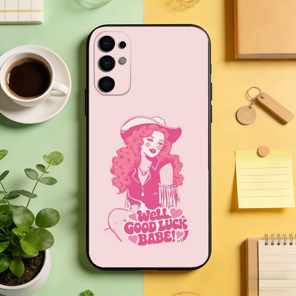 Vintage Pop Star Phone Case For Samsung S25,S24,S21,S22,S23,S30,Ultra,S20,Plus,Fe,Soft Silicone Black Cover