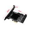PCIe SATA Card, 8 Port SATA Controller Expansion Card with Bracket, Marvell 88SE9215 Support 8 SATA 3.0 Devices
