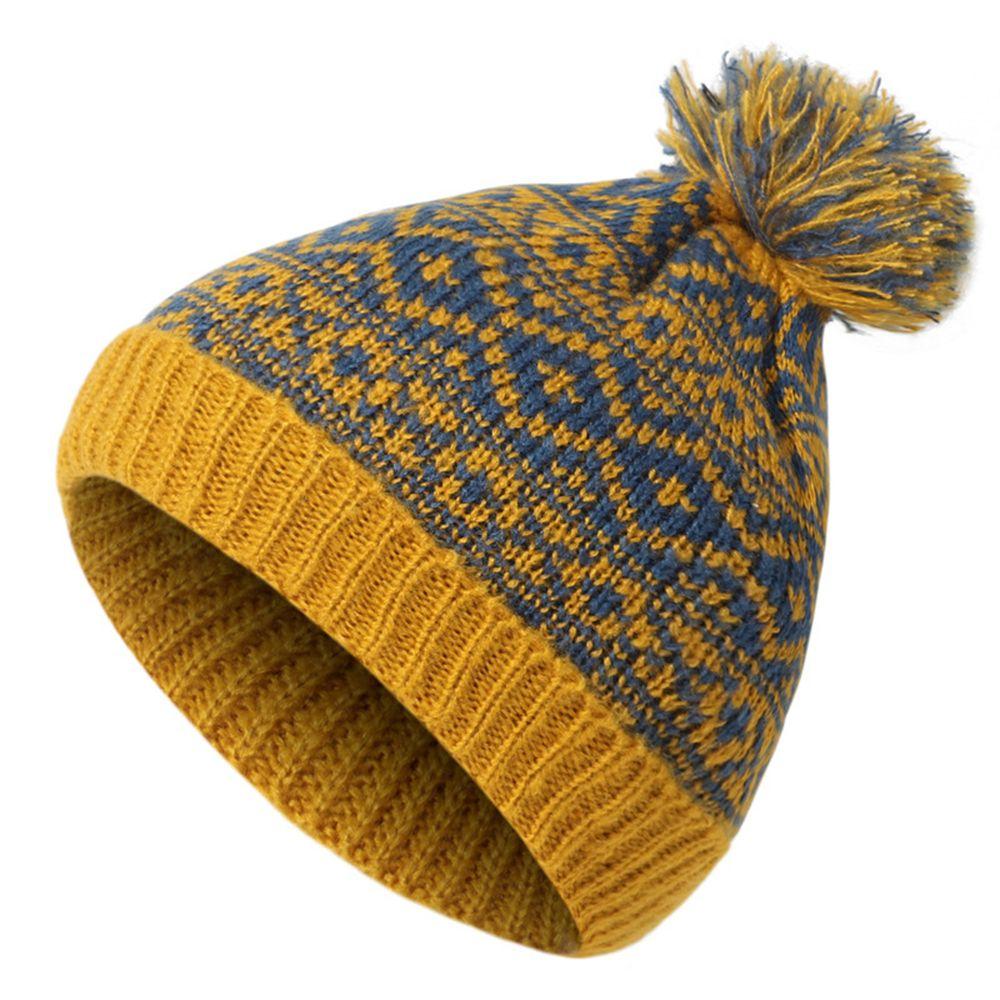 Unisex Womens Winter Warm Pom Pom Hat Cable Bobble Hat Pom Wooly Cap Knitted Beanie Cap