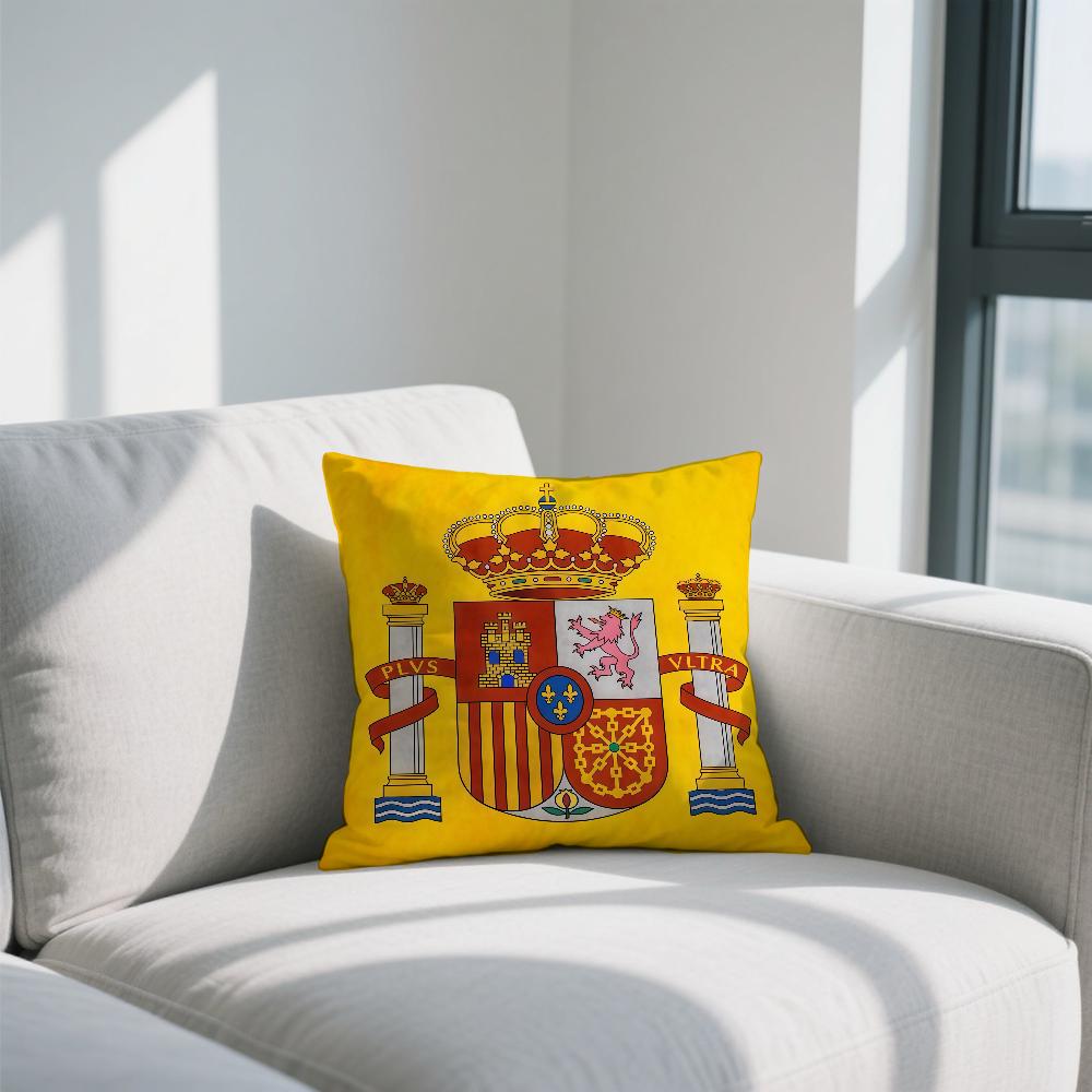 S-Испания Флаг Крутая наволочка Двусторонняя Печатная Полиэстер Наволочка Рисунок Декоративная Молния Наволочка