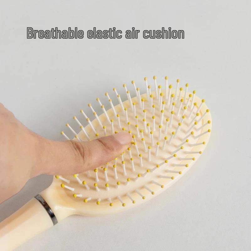 Антистатическая массажная расческа с воздушной подушкой для женщин - Пышная укладка, Распутывание, Портативная, Подходит для влажных/сухих волос