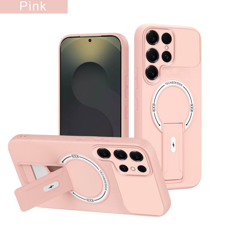 Прочный чехол-держатель для Magsafe для Samsung S26 S25 S24 S23 S22 Ultra Plus Edge FE A35 A36 A52 A54 A16 A15 A14 A12 A07 A06