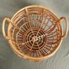 Retro Woven Basket 1pc Newborn Baby Photo Posing Props Doll Toy Assisted Tool Studio Photography Supply for Infant Boys Girls