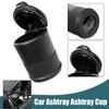 Cylindrical Shape Car Storage Bucket with Lid Mini Storage Box New Car Trash Can  Automobile