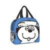 Snoopy and Olaf Insulated Lunch Bag with Bento Cooler Bag with Soft Cooler Bag Clasp, Black, Box, Insulated, Zipper, Compact, Bag, Tote/Eco
