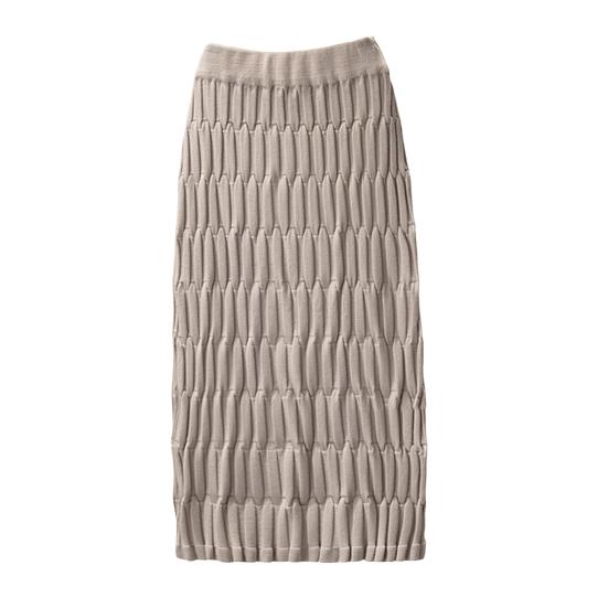 Женская юбка миди с высокой талией, прямого кроя, облегающая бедра, вязаная юбка, однотонная, осенняя юбка, универсальная повседневная одежда