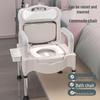 Регулируемый стул-туалет из нержавеющей стали для пожилых и беременных женщин, портативный с судном