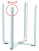 Yamazaki Jitsugyo Plastic Bag Eco Holder for Tower Kitchen Eco Stand Tower Cap Set of 2 White 2557