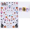 Self Adhesive Nail Decals Halloween Art Stickers, Cartoon Pumpkin Ghost Bat for Decorative Nails Stickers Decorations, Self-Adhesive Holiday Manicure