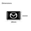 Для Mazda Gh BT50 Atenza BM Speed GJI Axela 323 CX3 CX5 Atez Аксессуары Значок автомобиля Наклейки из эпоксидной смолы Декоративные наклейки Значок h4