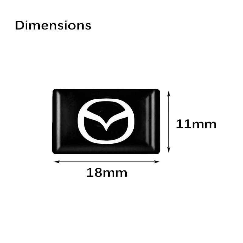 Для Mazda Gh BT50 Atenza BM Speed GJI Axela 323 CX3 CX5 Atez Аксессуары Значок автомобиля Наклейки из эпоксидной смолы Декоративные наклейки Значок h4