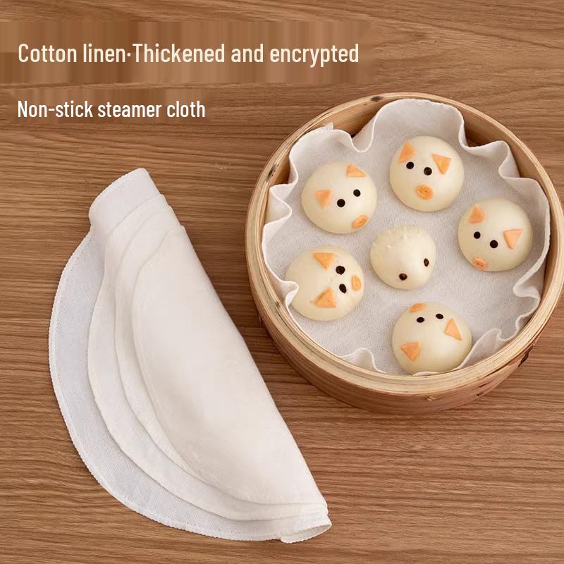 Бесплатная доставка Антипригарная ткань для пароварки из чистого хлопка для еды, булочек, риса, маньтоу и баоцзы
