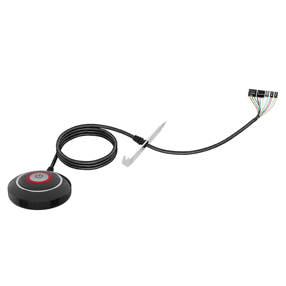 165СМ Кнопочный переключатель Вкл/Выкл с USB и аудиопортом Настольный передвижной блок питания Переключатель питания ПК для интернет-кафе/Киберспорта/Отелей