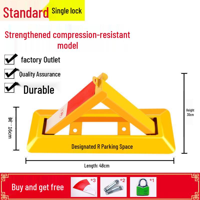 Сверхпрочный треугольный напольный замок для парковочного места для гаражей