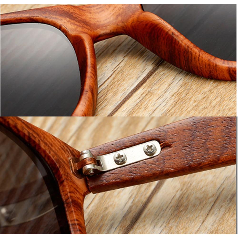 Round Bamboo Wood Oversized Frame Comfortable Reading Glasses +0.75 To +4