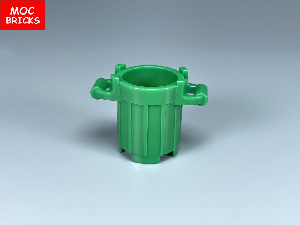 10 шт./лот MOC Кирпичи Контейнер Мусорный бак DIY с 4 держателями крышки подходят для фигурки 92926 Строительные блоки Собранная игрушка подарки для детей