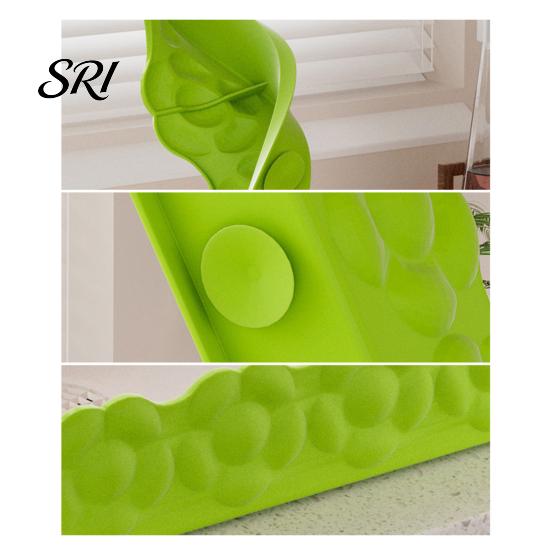 Oil-proof Sink Guard Silicone Splash Non-slip Suction Cup Water Protector Edge Reusable Kitchen Countertop Anti-Splash Shield Board Barrier