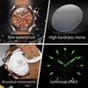 OLEVS Calendar Waterproof Men Business Wristwatch Leather Strip Luminous Quartz Watch