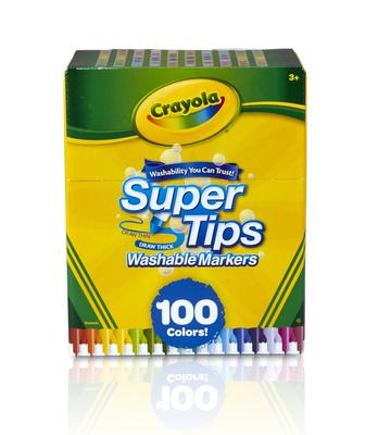 Crayola Marker Removable Marker Pen 100 цветов Super Tips Оригинальный продукт 585100
