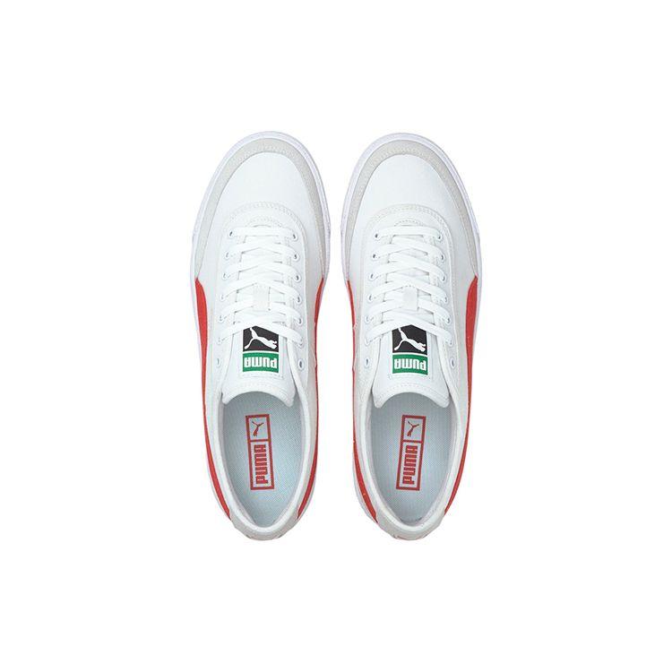 Puma Oslo Vulc Cvs Casual Low-Top Skate Shoes Unisex Sneakers White Red 374978-04