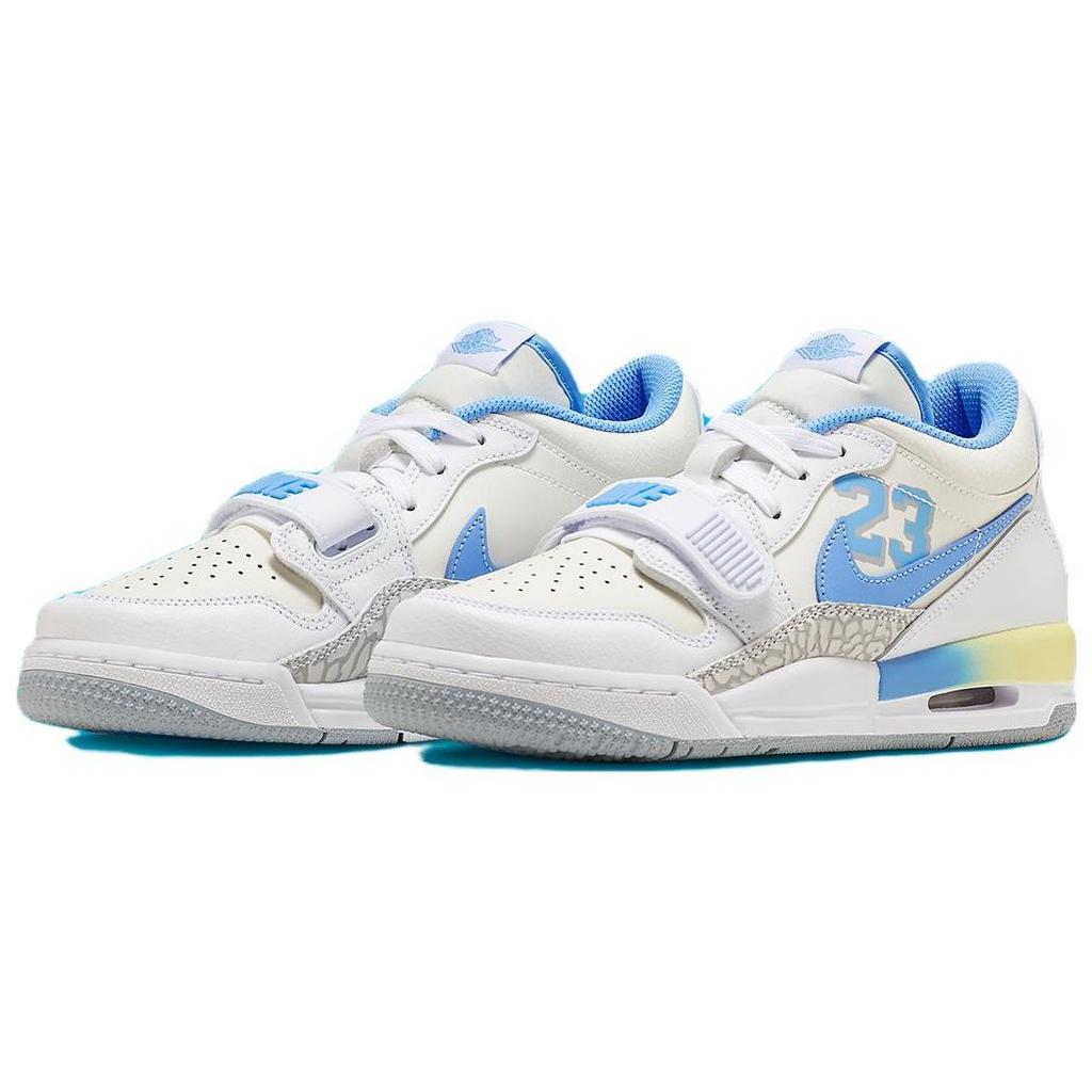 Air Jordan Legacy 312 Low GS 23 - University Blue Детские кроссовки Белый Парусный-Белый Светло-лаймово-зеленый FJ7223-141